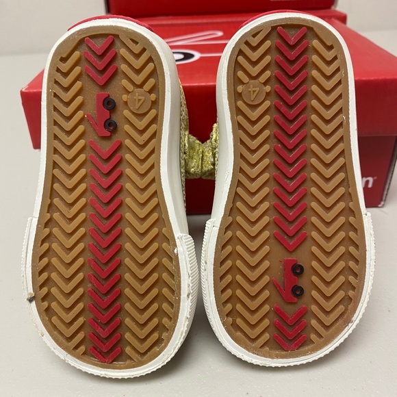 See Kai Run Girls' Marie Sneaker, Gold Glitter - Picture 5 of 6